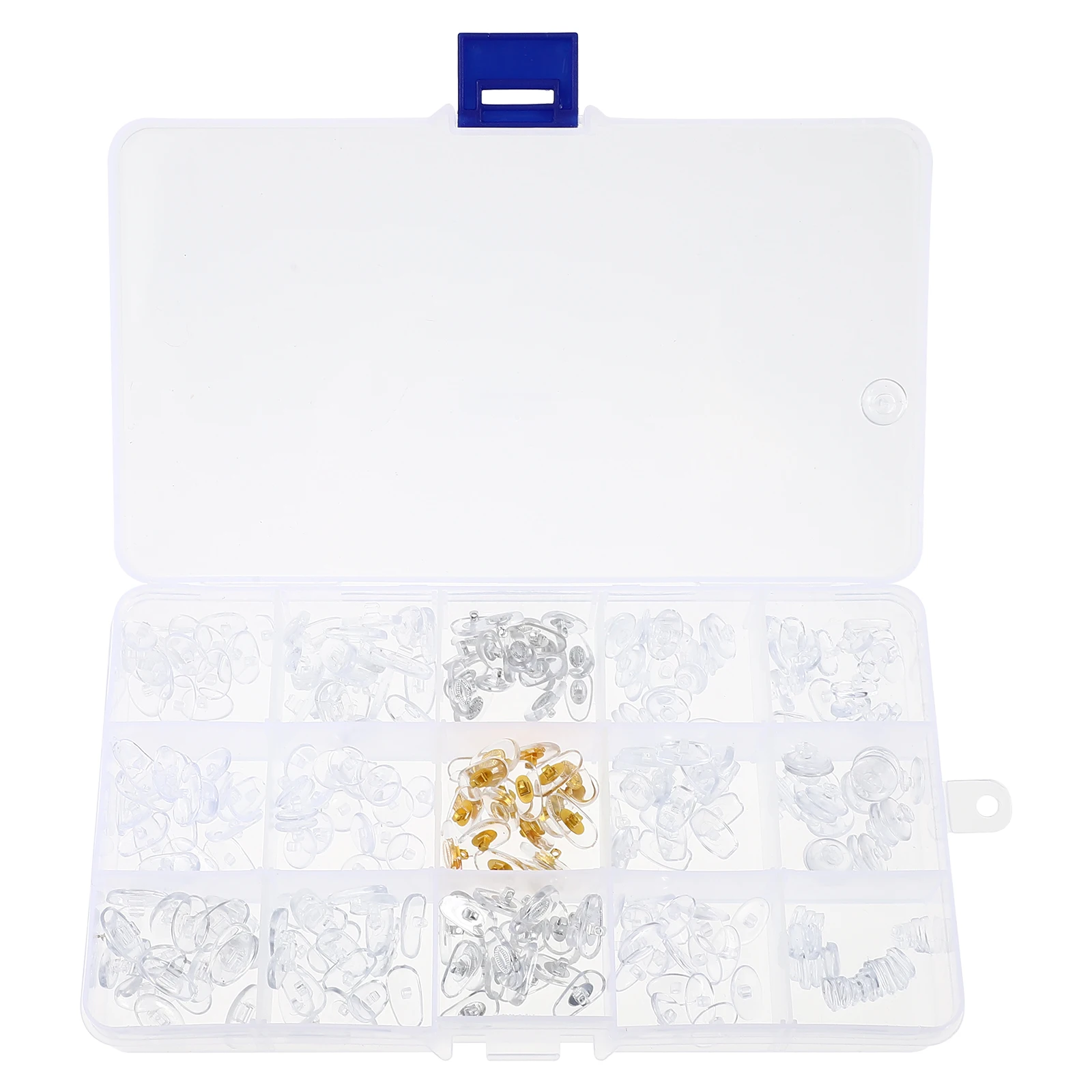 

150Pairs Eyeglasses Nose Pads Set PVC Soft Durable Screw in Push in Eyewear Nosepads Glasses Repair Tool Supplies
