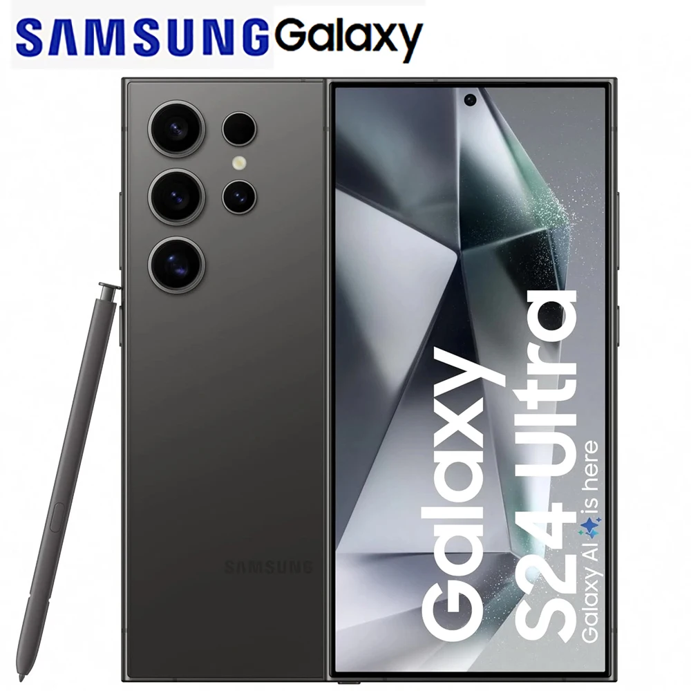 Refurbished Samsung Galaxy S24 Ultra 5G S982U1 Smart Android Phone 6.8-inch LTPO AMOLED 120Hz 200MP S24U 45W NFC AI US Version