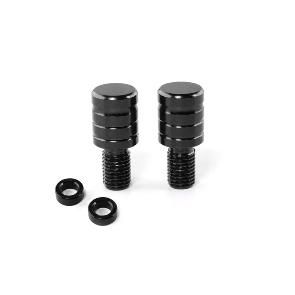 2PCS M8 M10 Motorcycle Mirror Hole Screw Bolts Aluminum Alloy Rearview Mirror Anti-Rust Holder Screw
