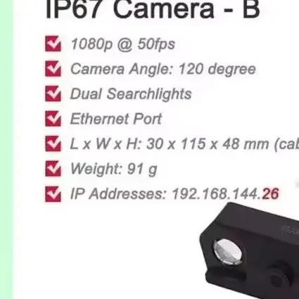 SIYI MK15 MK15E IP67 Camera-A 1080p@50fps 120° FOV Dual Searchlights Ethernet Port 91g Waterproof FPV Camera for UAV Image