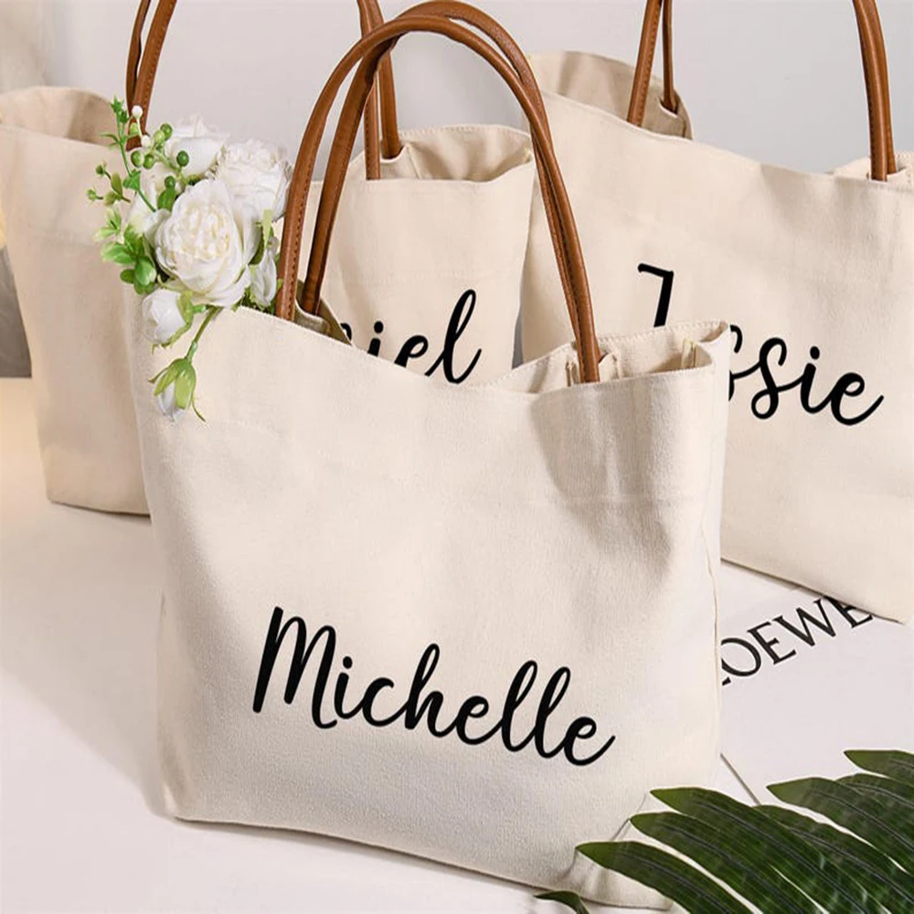 

Durable Bride Squad Tote Bag Personalized Canvas Tote Multi Functional Bride Tote Bag Wedding Party Bridal Shower Travel Beach