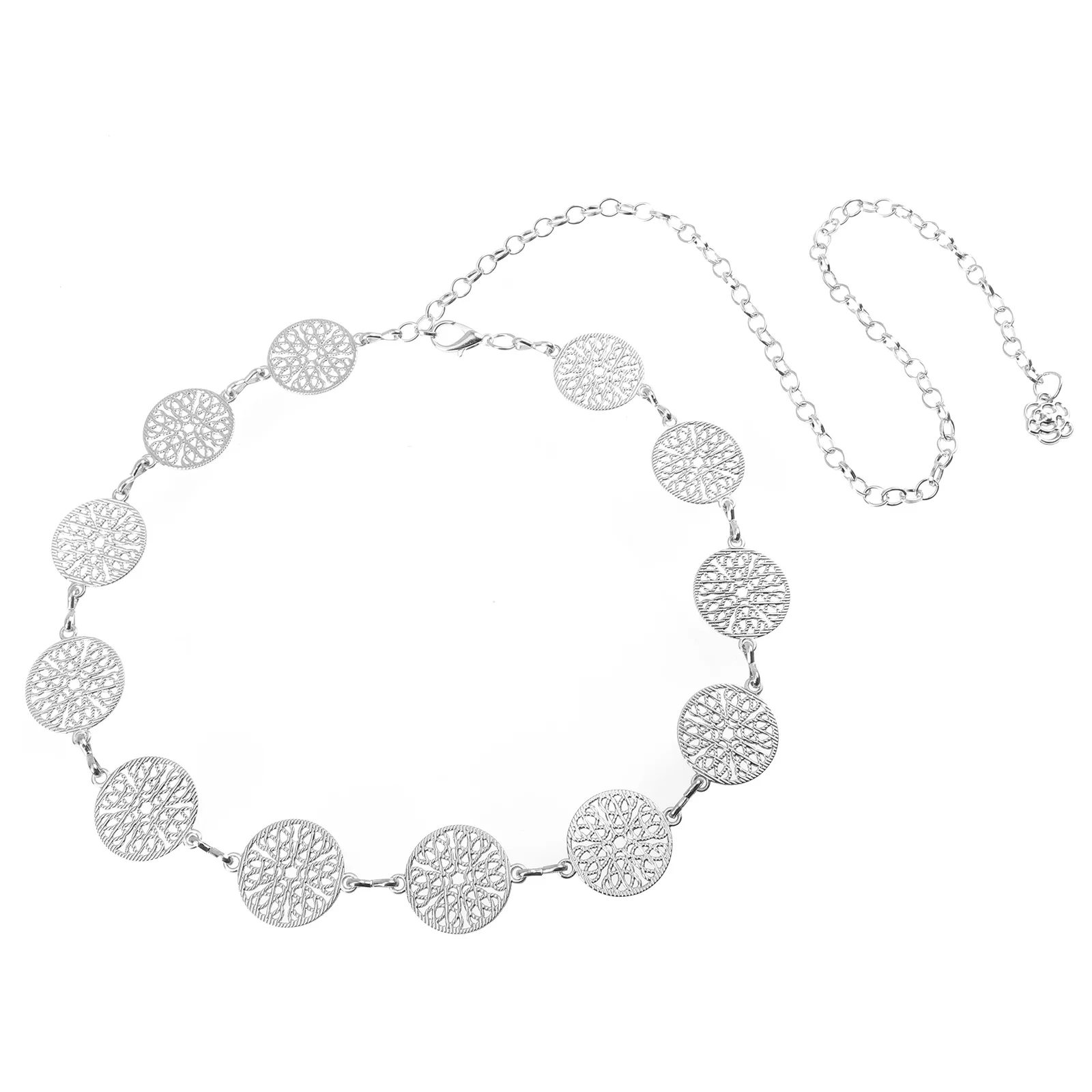 เข็มขัดโลหะสำหรับผู้หญิง เครื่องประดับแฟชั่น สายคาดเอวสำหรับชุดเดรส เสื้อสเวตเตอร์ ชุดตกแต่งเอว