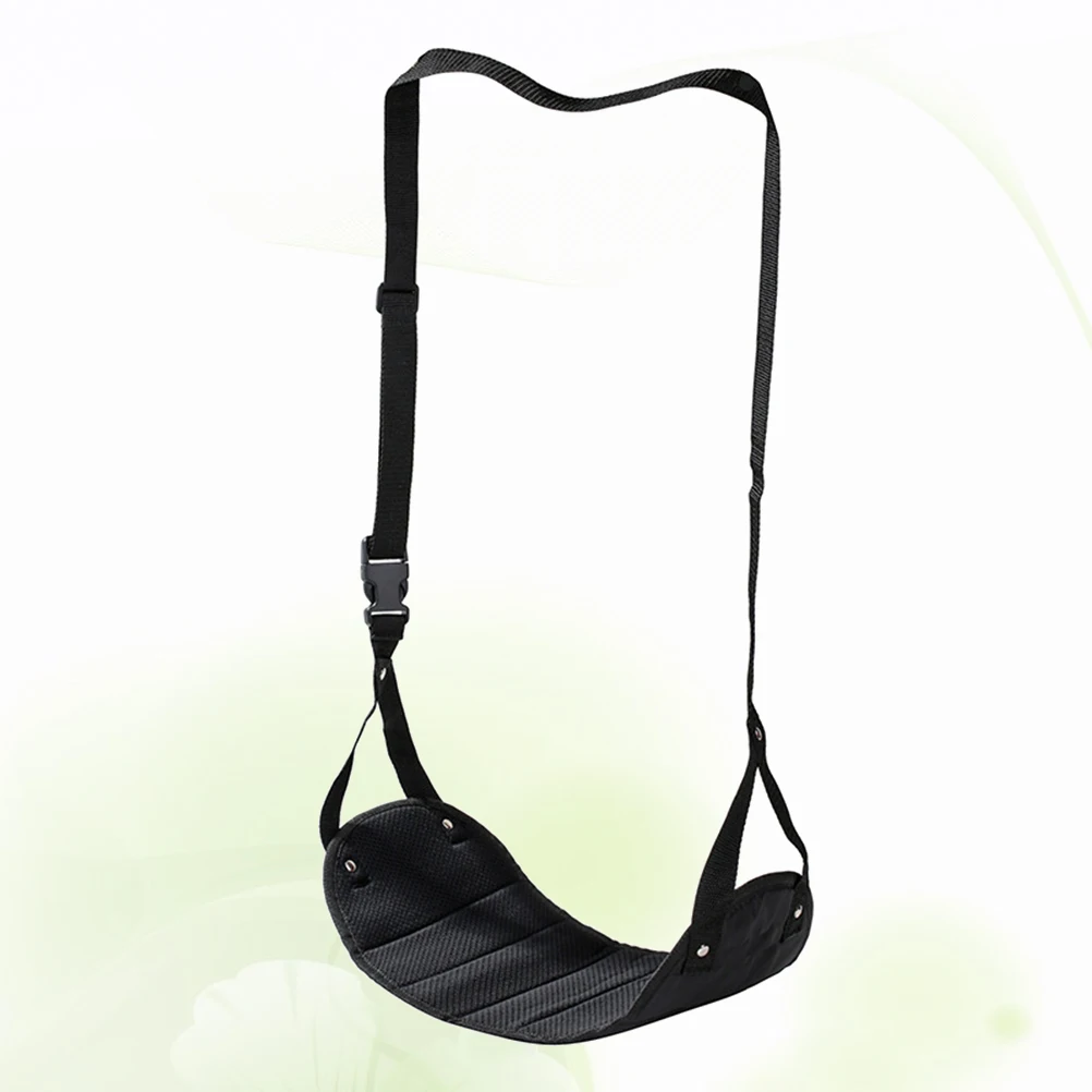 

1pc Travel Foot Hammock For Airplane Office Home Outdoor Adjustable Double Webbing Feet Rest, Oxford Cloth Footrest, Easy Carry