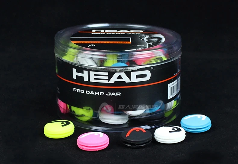 HEAD 120Pcs/lot Tennis Racket Shock Absorber Silicone Anti-Vibration Tennis Racket Dampeners Pro Damp Jar Tennis Accessories