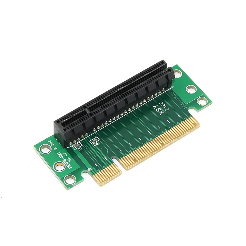 PCIe 8x Adapter Riser Card Converter 90 Degree PCI Express PCI-E X8 Expansion Board For 1U 2U Server Desktop