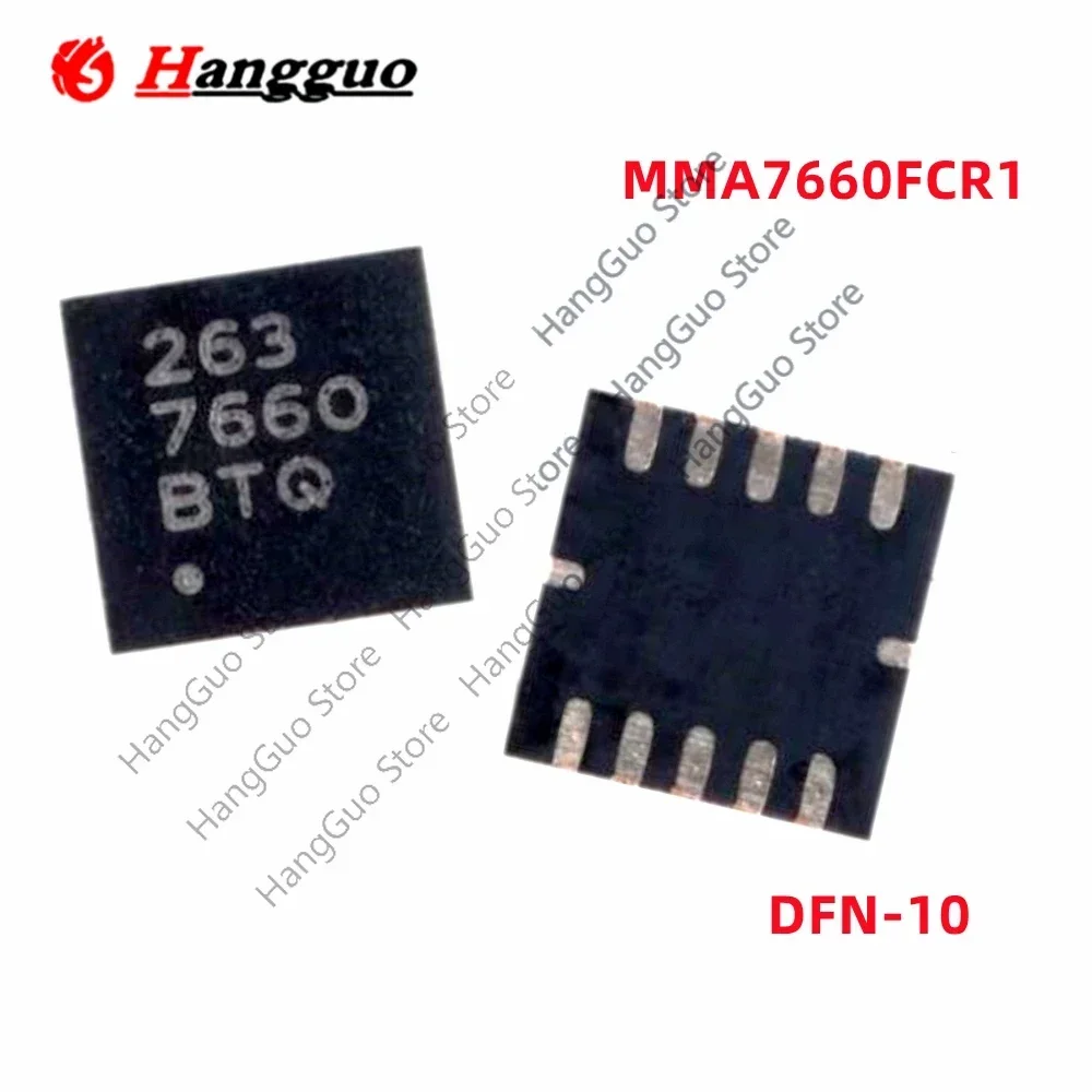5PCS/Lot Brand new original  patch MMA7660FCR1 Accelerometer 3-axis I2C +/-1.5G DFN-10 IC sensor