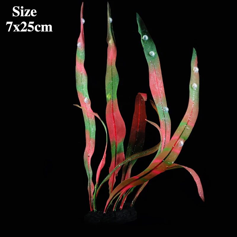 Kelp Simulation Plant Decoration Fish Tank Aquarium Underwater World Silicone Beautiful Plant Decoration Tabletop Decoration