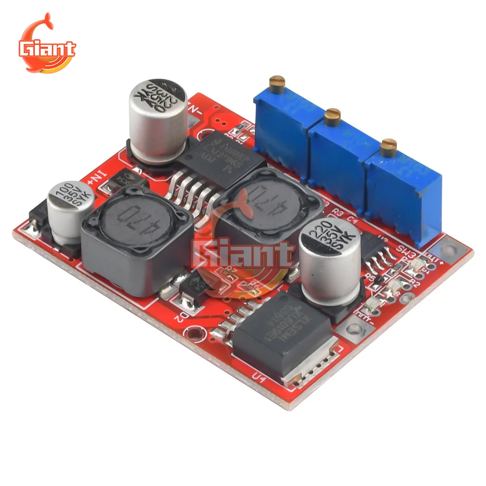 LM2577/ LM2596 Solar Energy Automatic DC Buck Step Down Boost Step Up Power Supply Module Current Voltage Regulator Converter