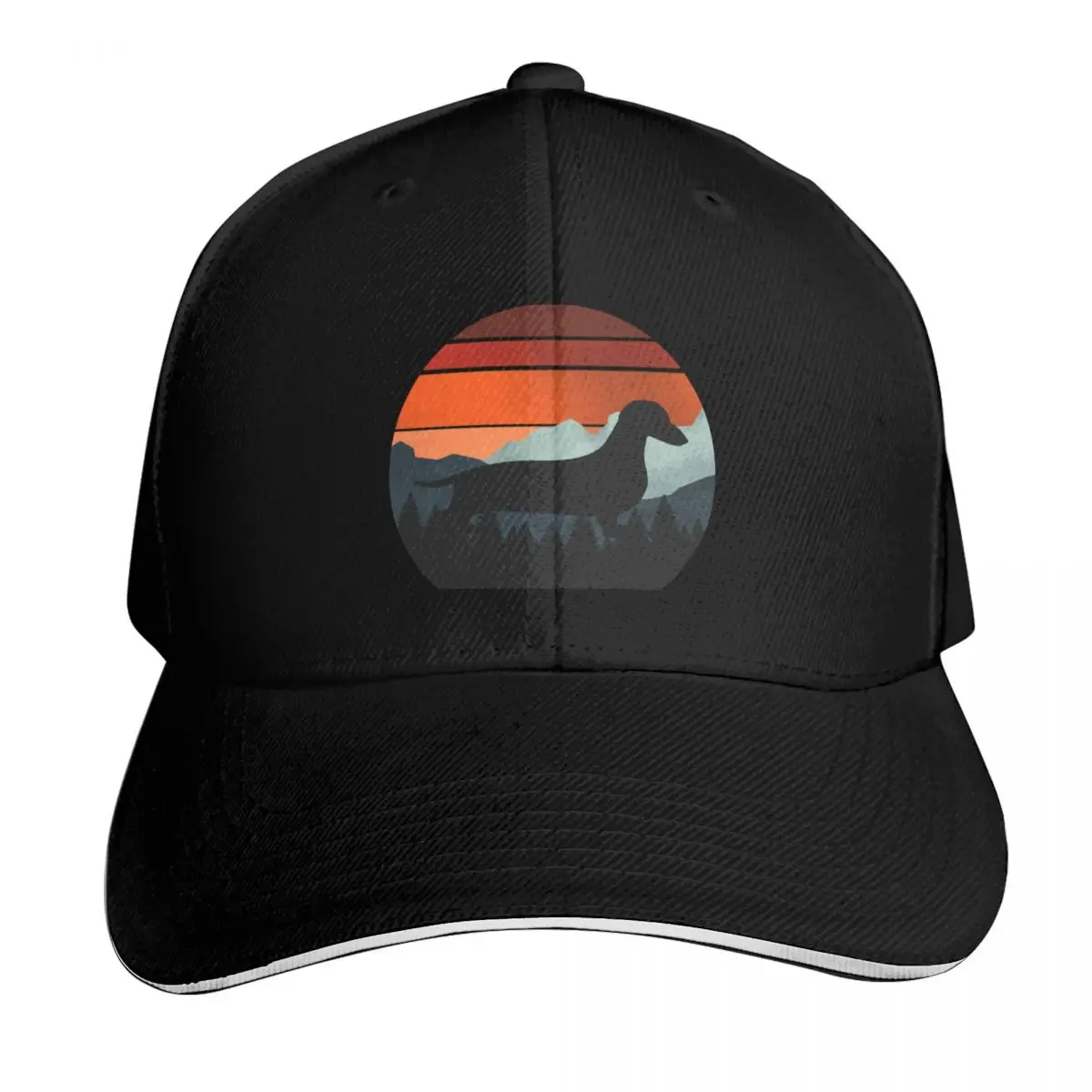 

Cool Vintage Mountains Wilderness Dachshund Wiener Dog Gift Baseball Cap Golf Hat Man Ball Cap Thermal Visor Women's Hats Men's