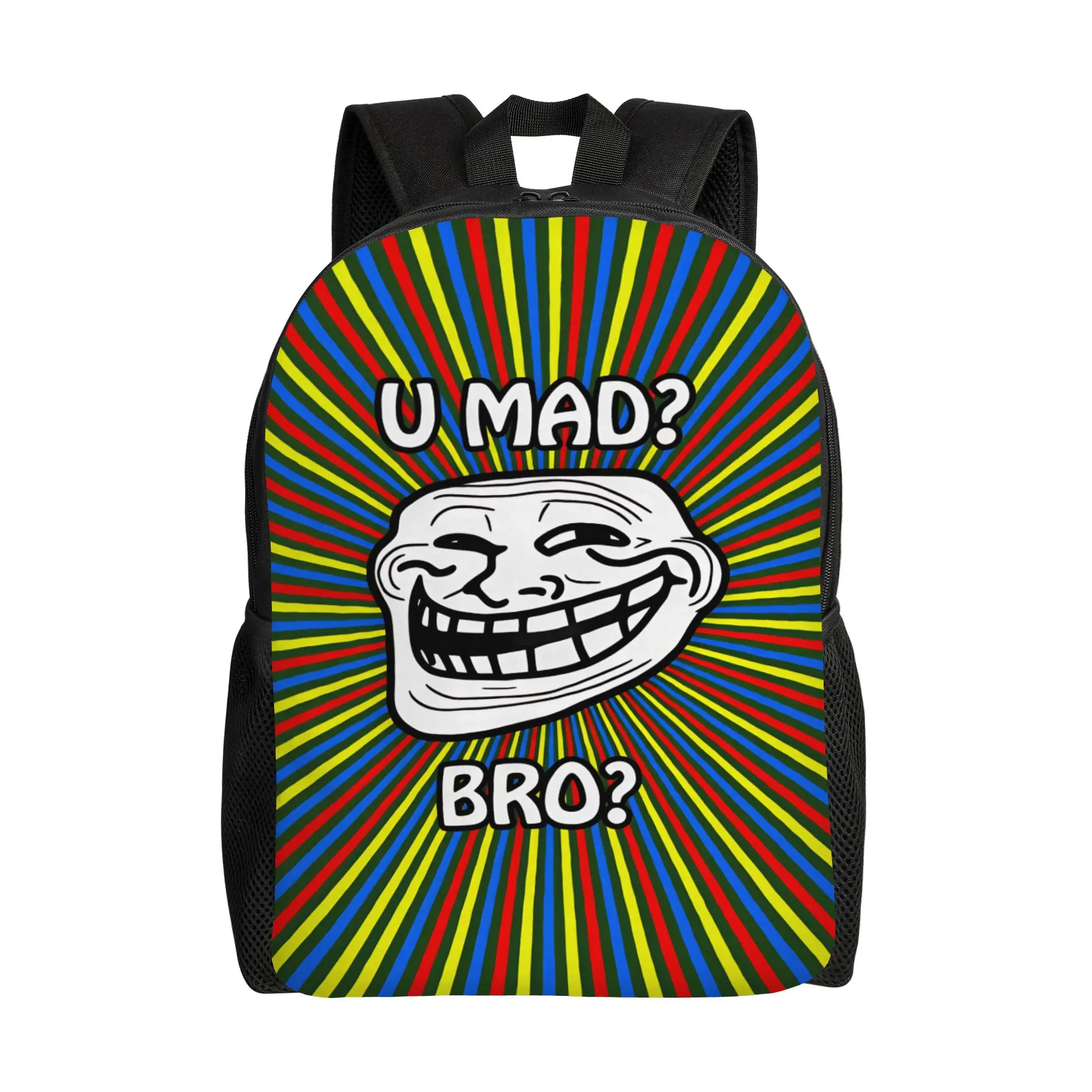 Trollface Meme  Backpack  Kawaii Backpacks Boy University Durable High School Bags High Quality Rucksack