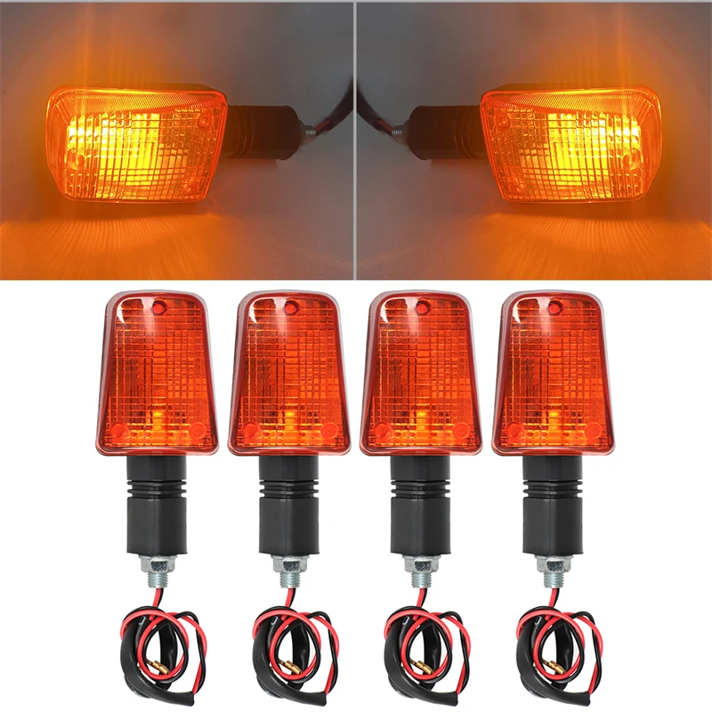 Short-Stem Turn Signals For Suzuki DR125 DR200 DR250S DR350S RF600 DR650 GSXR750 RF900 GSXR1100 Bandit 600 1200 1990 1994 2018