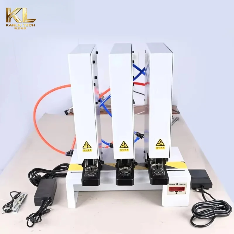 280 Staples/Minute Single/Dual/Triple/Quad Head Options Customizable Heads Office Use Electric 2CM High-Speed Metal Stapling