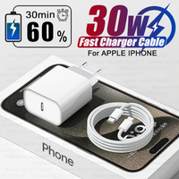 PD 30W Fast Charger For Apple iPhone 14 11 12 13 15 16 Pro Max Fast Charging Cable For iPhone 16 Plus Charger Phone Accessories