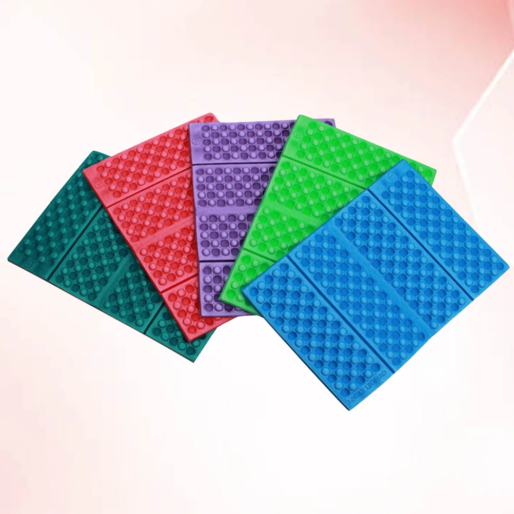 

5 pcs Lightweight Picnic Mat Honeycomb Pattern Camping XPE Foldable Beach Blanket Moistureproof Travel Outdoor Activities Large