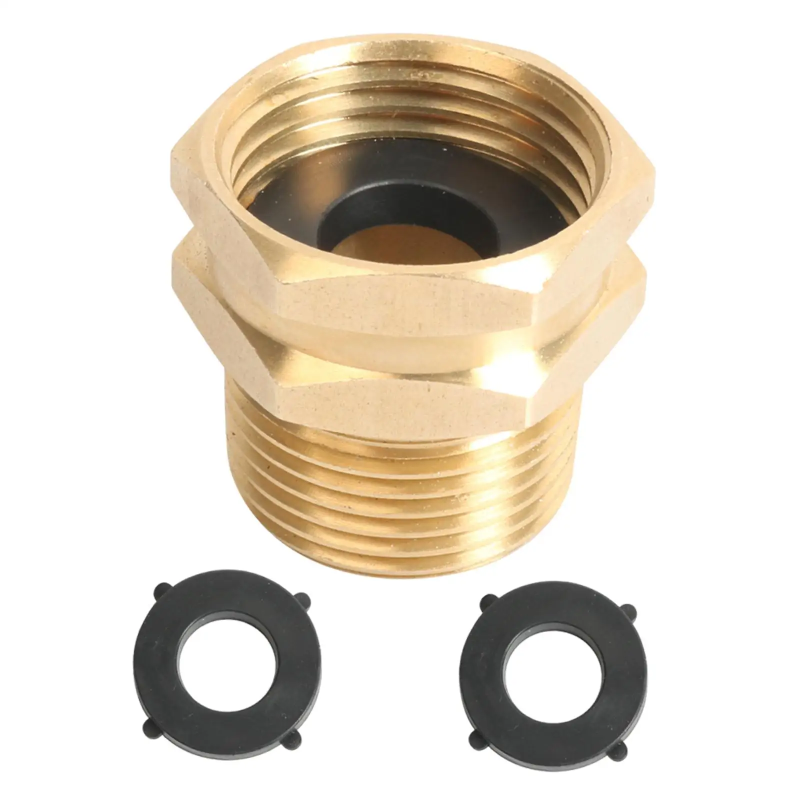 Sturdy Brass Garden Water Hose Connector Replacement Fittings Leakproof Quick Coupling for Outdoor Use