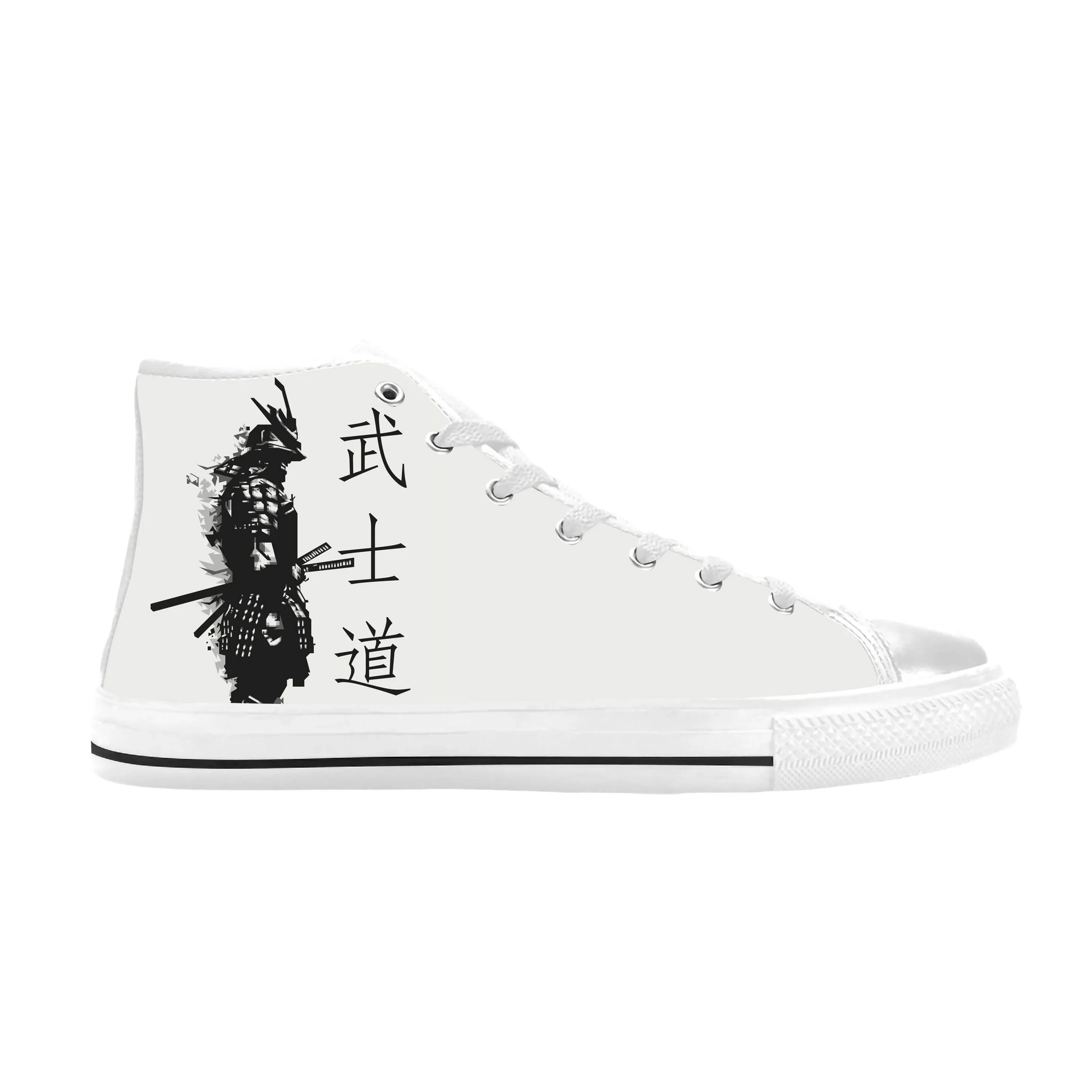 Bushido Samurai Spirit Kokor Japanese Anime Casual Gril Chaussures, Baskets, Haut, Confortable, Respirant, Impression 3D, Hommes, Femmes, Chaud