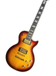 New lp sunburst color custom guitar Gold Metal electric guitar Gold pickup Ebony fingerboard fret binding guitar