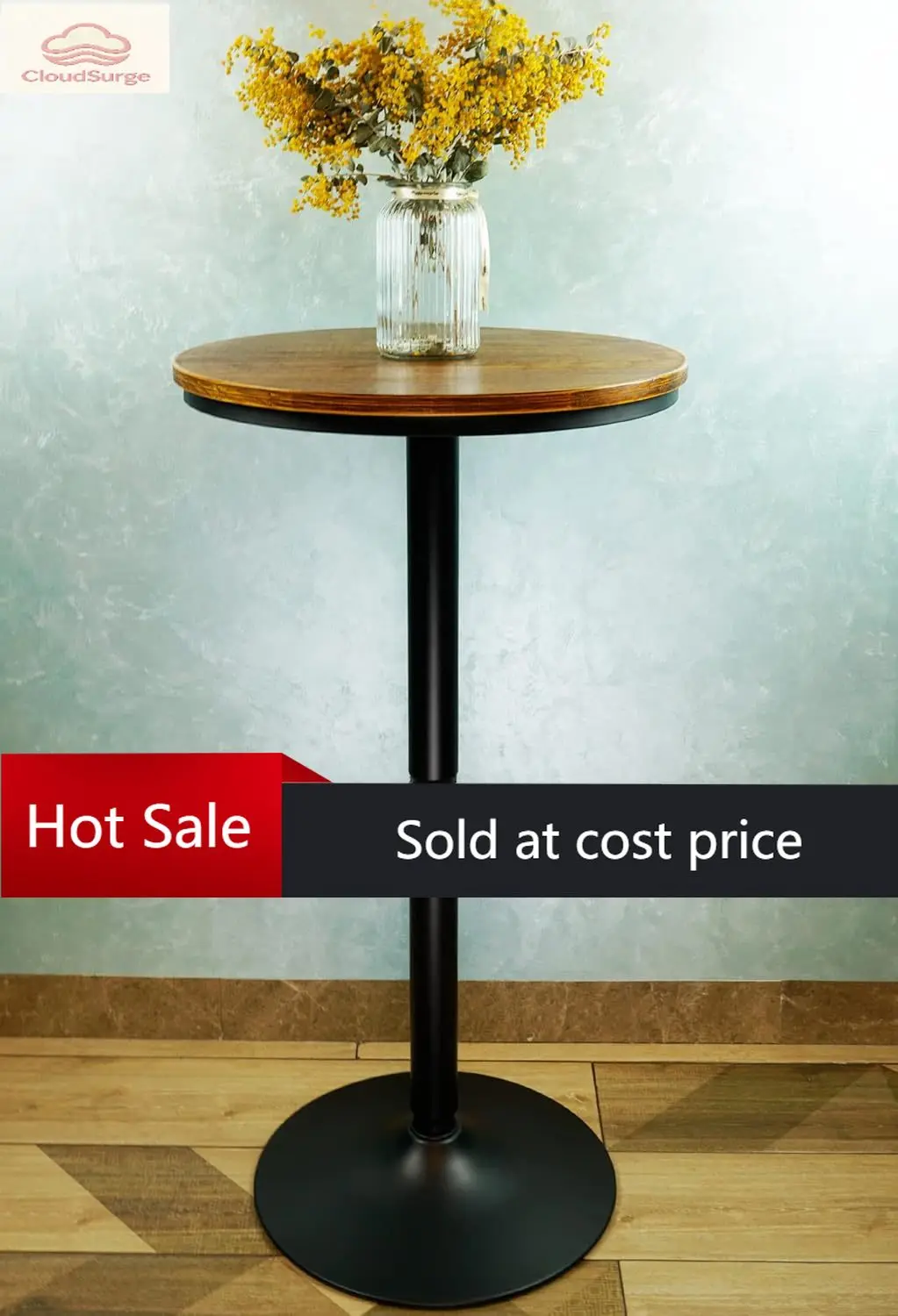 

Стол для бистро/паба Activity Price Round Bar Height - столешница из натурального дерева, прочная металлическая рама, толщина столешницы 21,7 дюйма, высота 40,5 дюймов