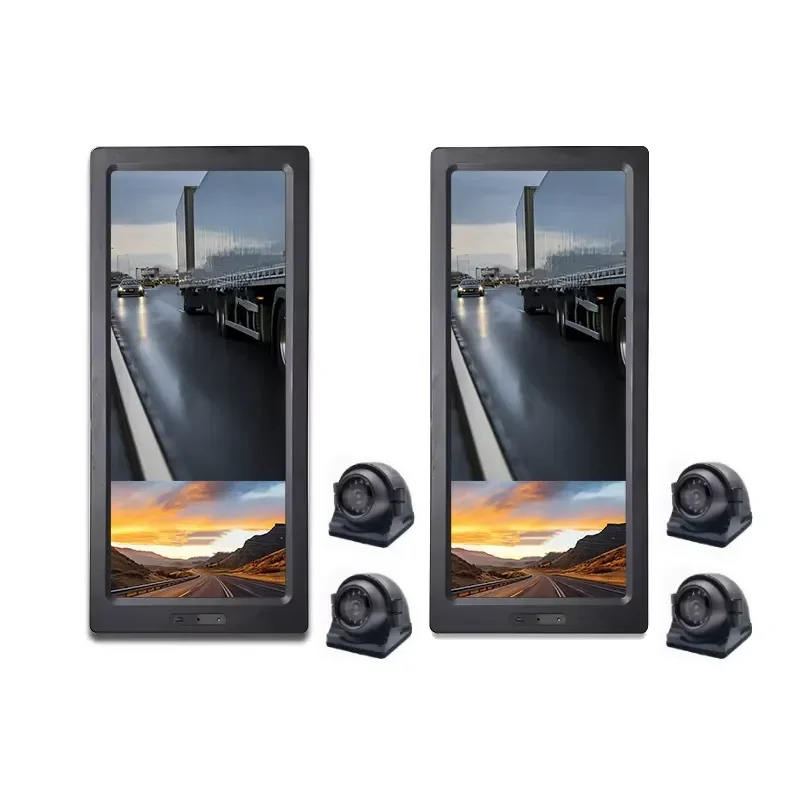 12.3 Inch Electronic Interior Installation Rear View Side Mirror Camera System MDVR Vehicle Reversing Aid System BSD
