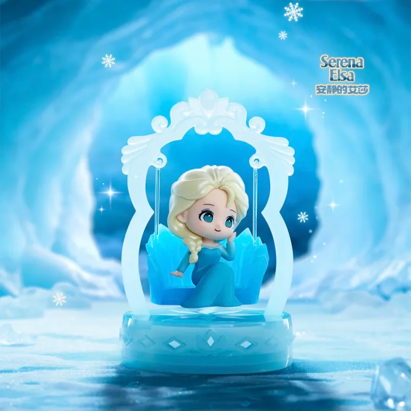 

Disney Frozen Enchanted Swing Collection Blind Box Trendy Collectible Figures Elsa Anna Olaf Ddesktop Ornament Kawaii Gift