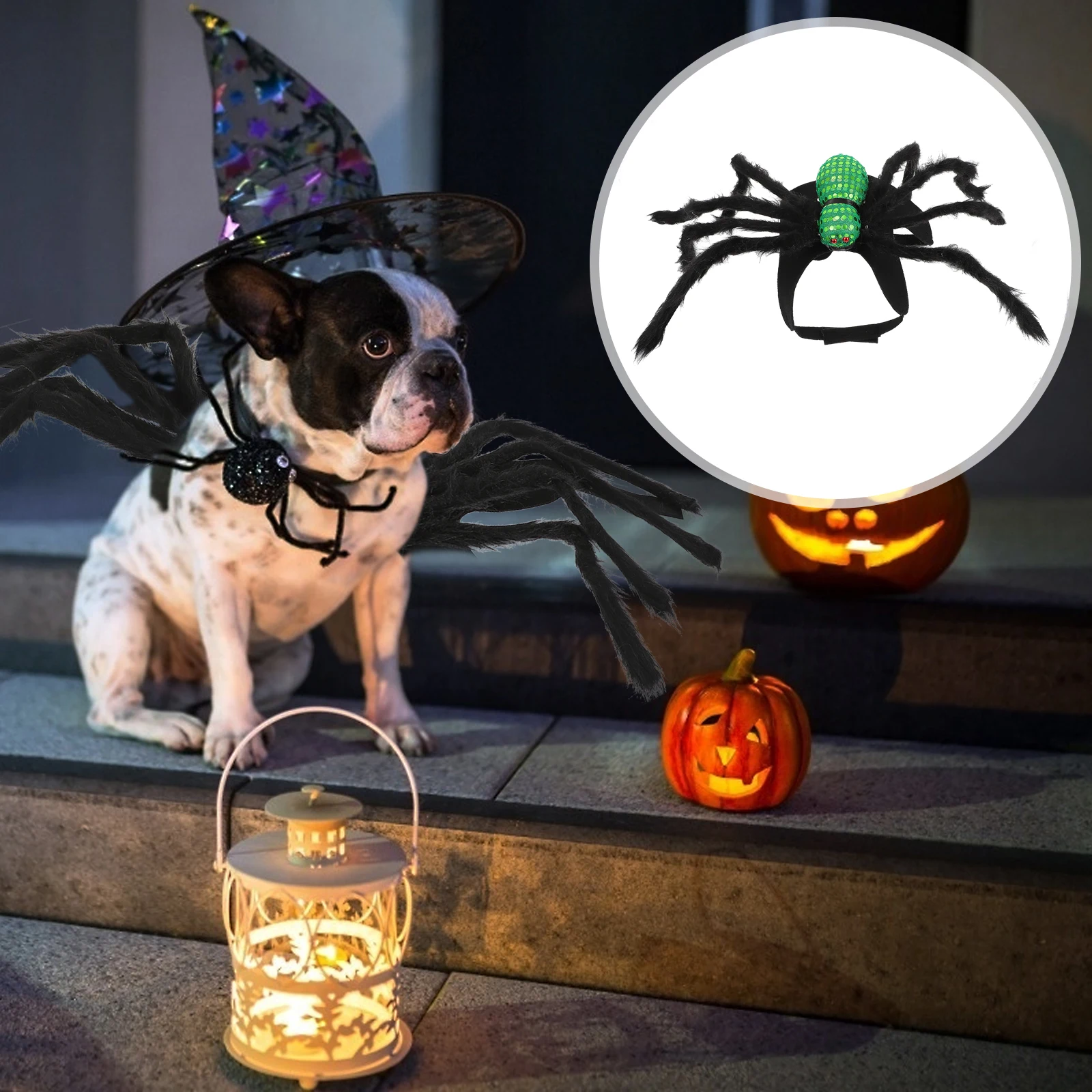 

1Pcs Halloween Pet Costume Spider Design Dog Harness for Cats Comfortable Skin-Friendly Craft Festival Party