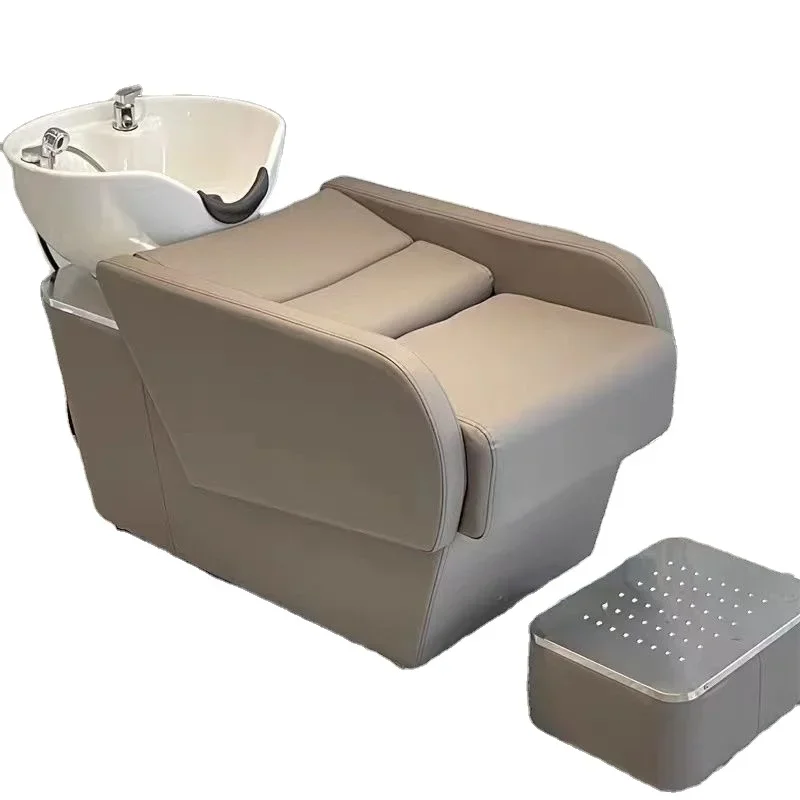 2026 Barber Shop Furniture Shampoo Sink Hair Salon Wash Basin and Chair