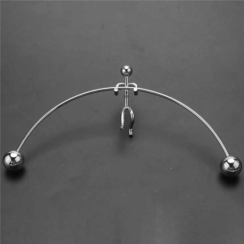 AS96-2X Finger Balancing , Dynamic Balancing Instrument,Newton's Cradle Weightlifter Mold Metal Craft Perpetual Art