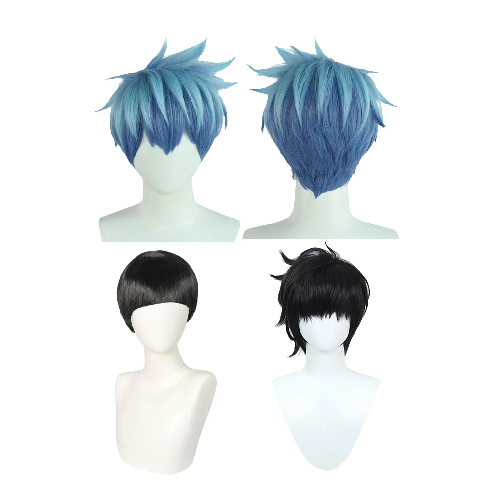 Fantasy Heat Resistant Synthetic Hair Mash Burnedead Lance Crown Cosplay Wig Anime Mashle Magic and Muscles Costume Accessories