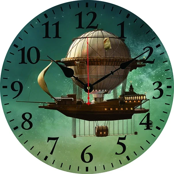 Fantasy Ship Wall Clock Modern Design Living Room Bedroom Office Decoration Kitchen Clock Art Wall Watch Home Decor