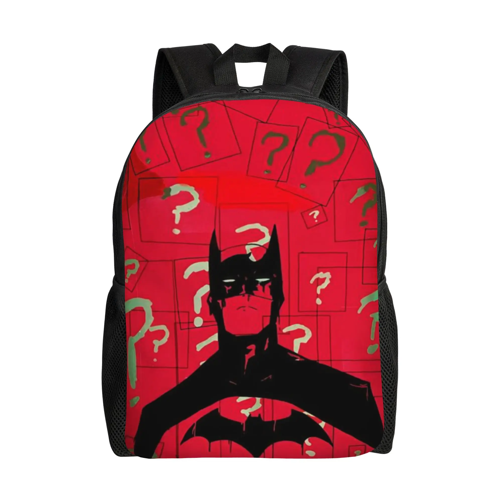 

Back to school season Zipper Closure Heroic Anime Rucksack Batman Male Lady Backpack