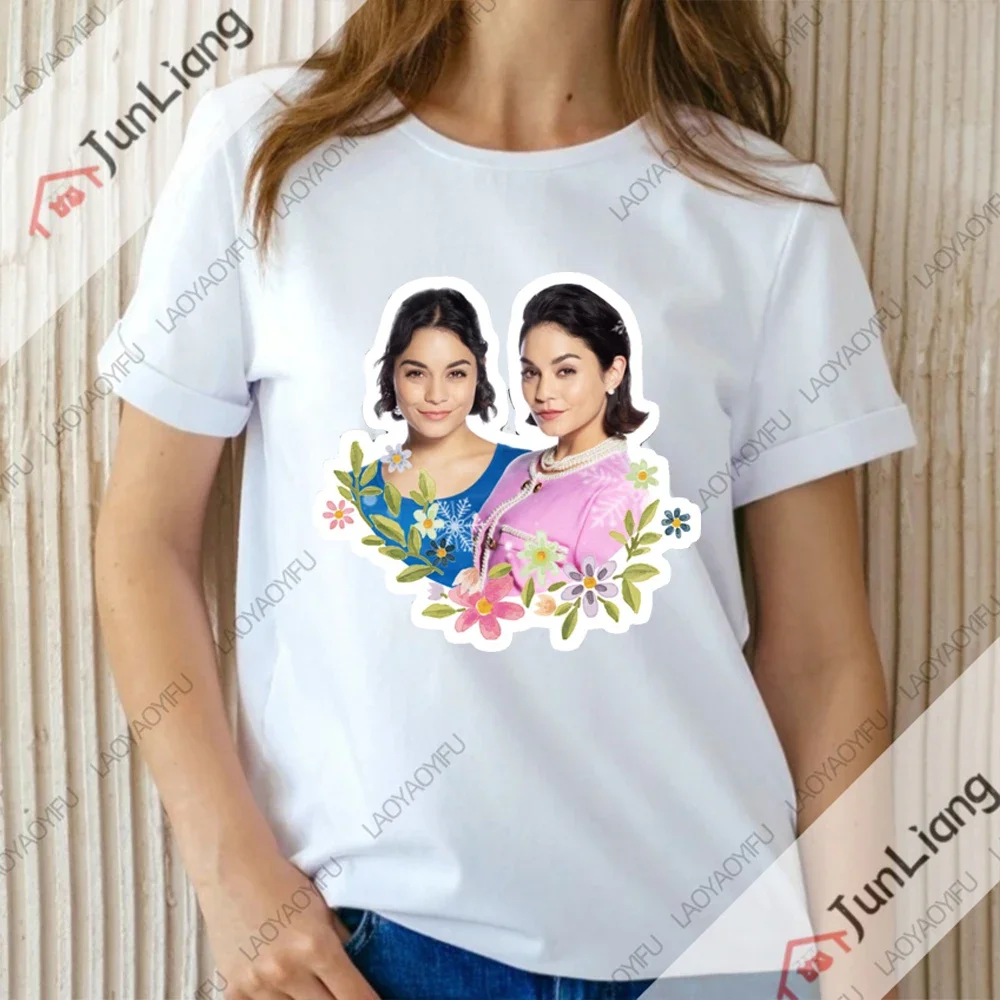 فانيسا هادجنز ملابس للرجال مروحة المغني الجرافيك تي شيرت خمر تي شيرتات قصيرة الاكمام الشارع الشهير Harajuku للنساء