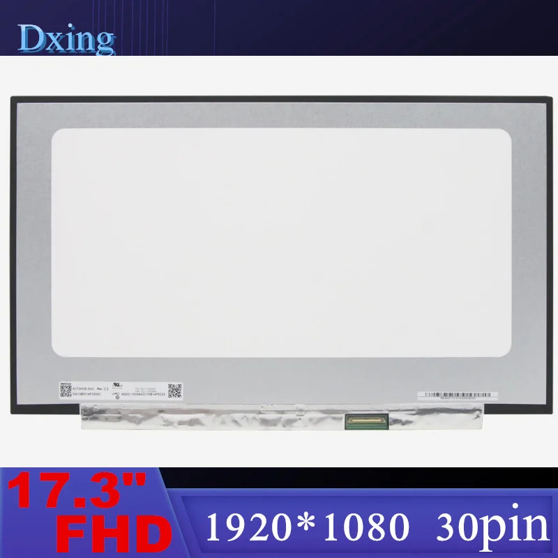 

17.3" Laptop Screen 144Hz N173HCE-G33 Fit B173HAN04.4 For Lenovo Legion 5-17ITH6 5-17ACH6H 82JM 82JN 82JY 82K0 LCD Display 40pin