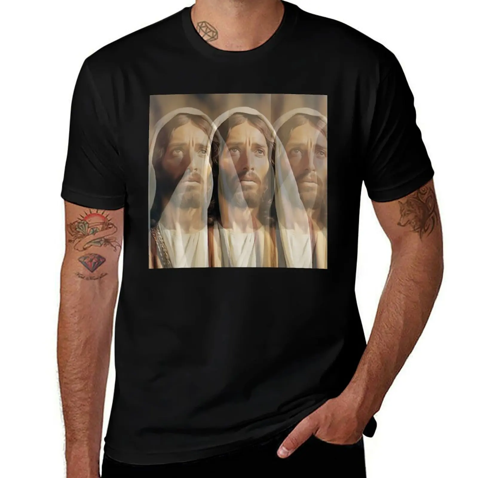 

Triune God T-Shirt new gifts and t-shirts summer shirt Luxury man basketball graphic tees big and tall t shirts for men
