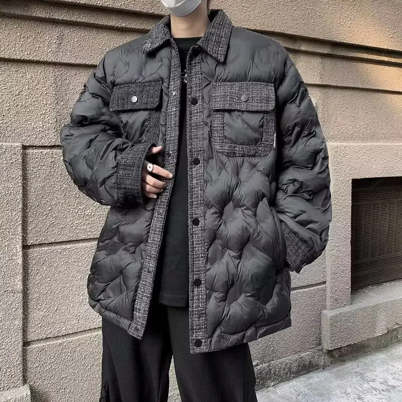 

Осень-зима, большие размеры 250, стеганая куртка, новинка 2025 года, модный маленький лоскутный лоскутный костюм с бриллиантами, хлопок...