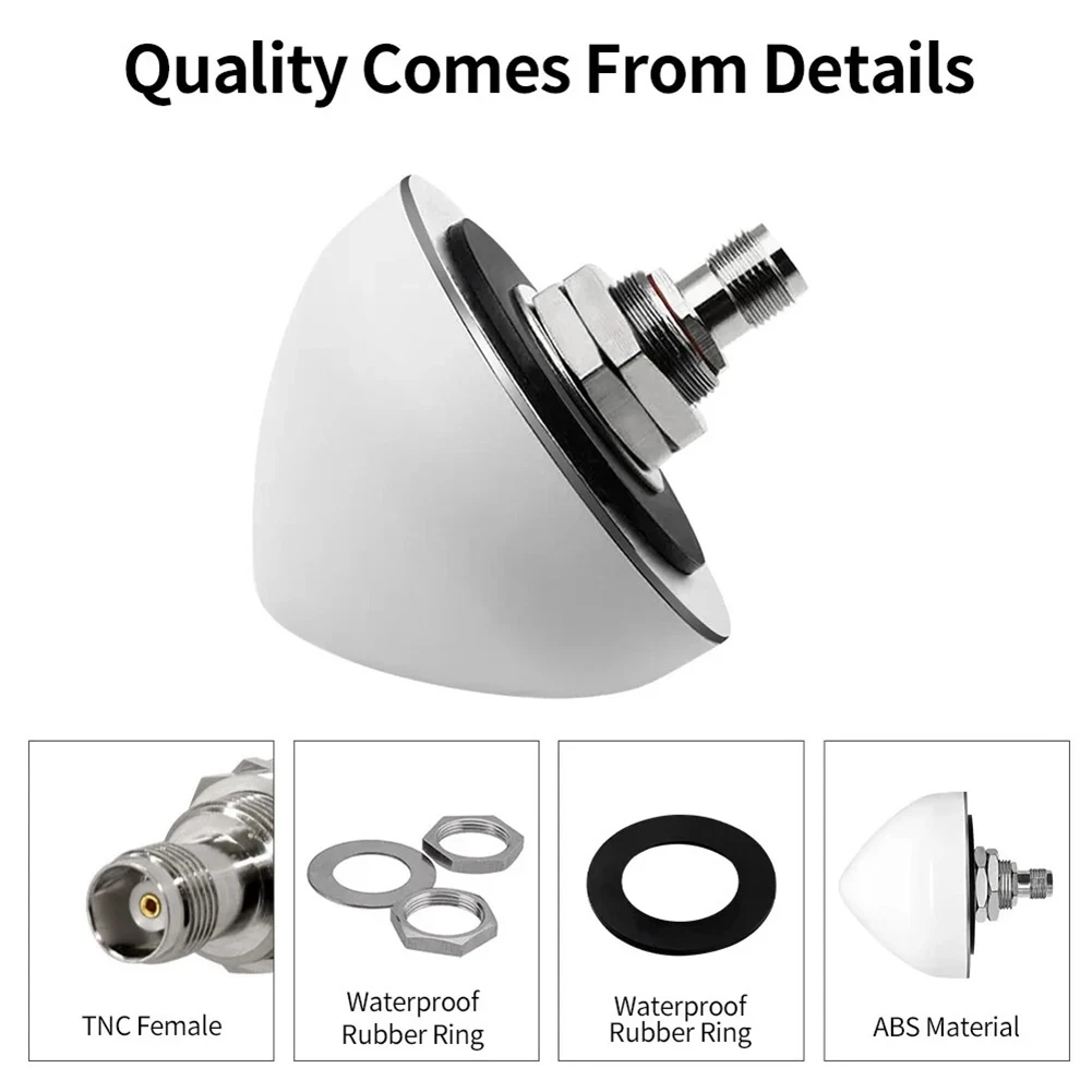 for auto for tnc for antenna for gnss for gps for antenna 3.3-12 VDC Operating Voltage 50 Ohm Output Impedance Aviation Aluminum