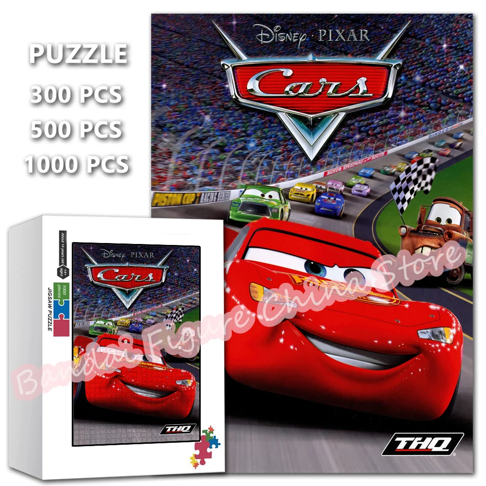 Rayo Mcqueen Dr Hudson Sally Die figura de dibujos animados rompecabezas impresos películas de Disney coches rompecabezas para niños juguetes educativos