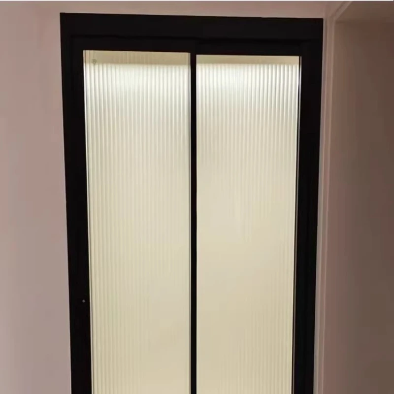 Extremely narrow PD door 180-degree folding sliding flat open integrated kitchen bathroom aluminum partition sliding door