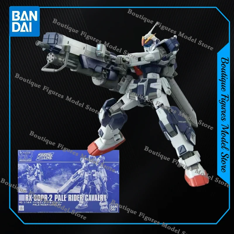 Bandai Genuine HG RX-80PR PALE RIDER AMX-018 TODESRITTER BLACK RED RIDER Anime Action Figure Assembly Collection Model Gift Toys view 2