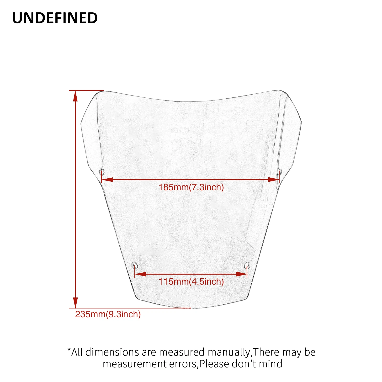 Motorcycle Windshield for Yamaha XT660 XT660R 2004-2016 XT 660 Front Wind Deflectors Odometer Viser Visor Windscreen Smoke