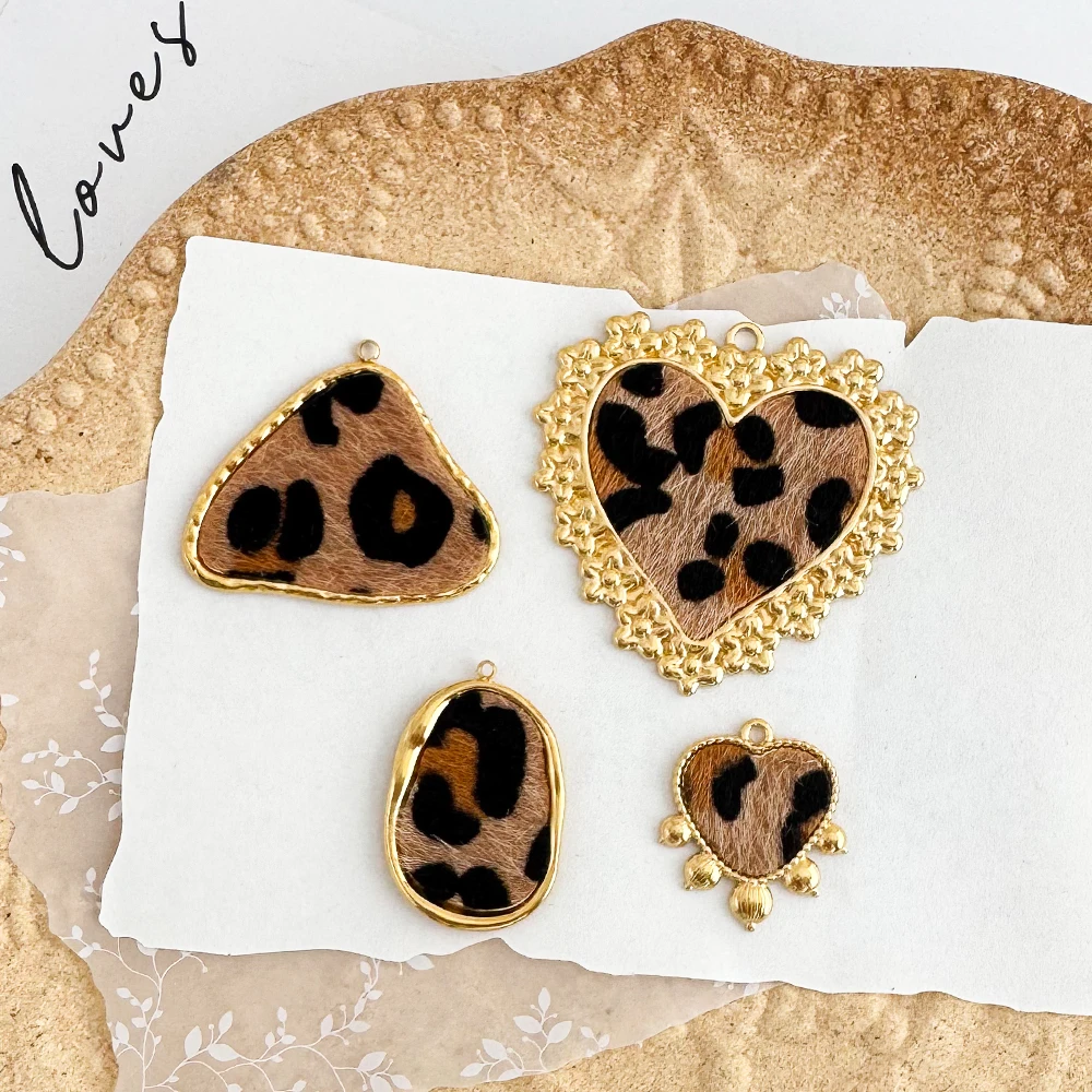 

Cordial Design 20Pcs DIY Stainless Steel Pendant For Earrings/Leopard Print Effect/Jewelry Accessories/Hand Made/Charms #195737