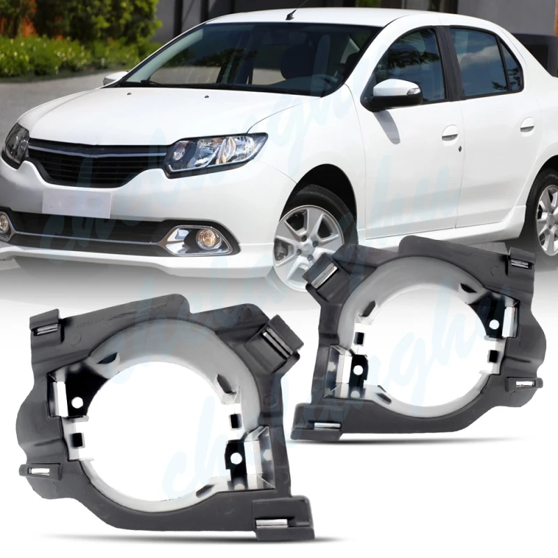 

Комплект пары держателей передних противотуманных фар для Renault Dacia Logan 2009 2010 2011 2012, автомобильные аксессуары 8200785081 8200752827