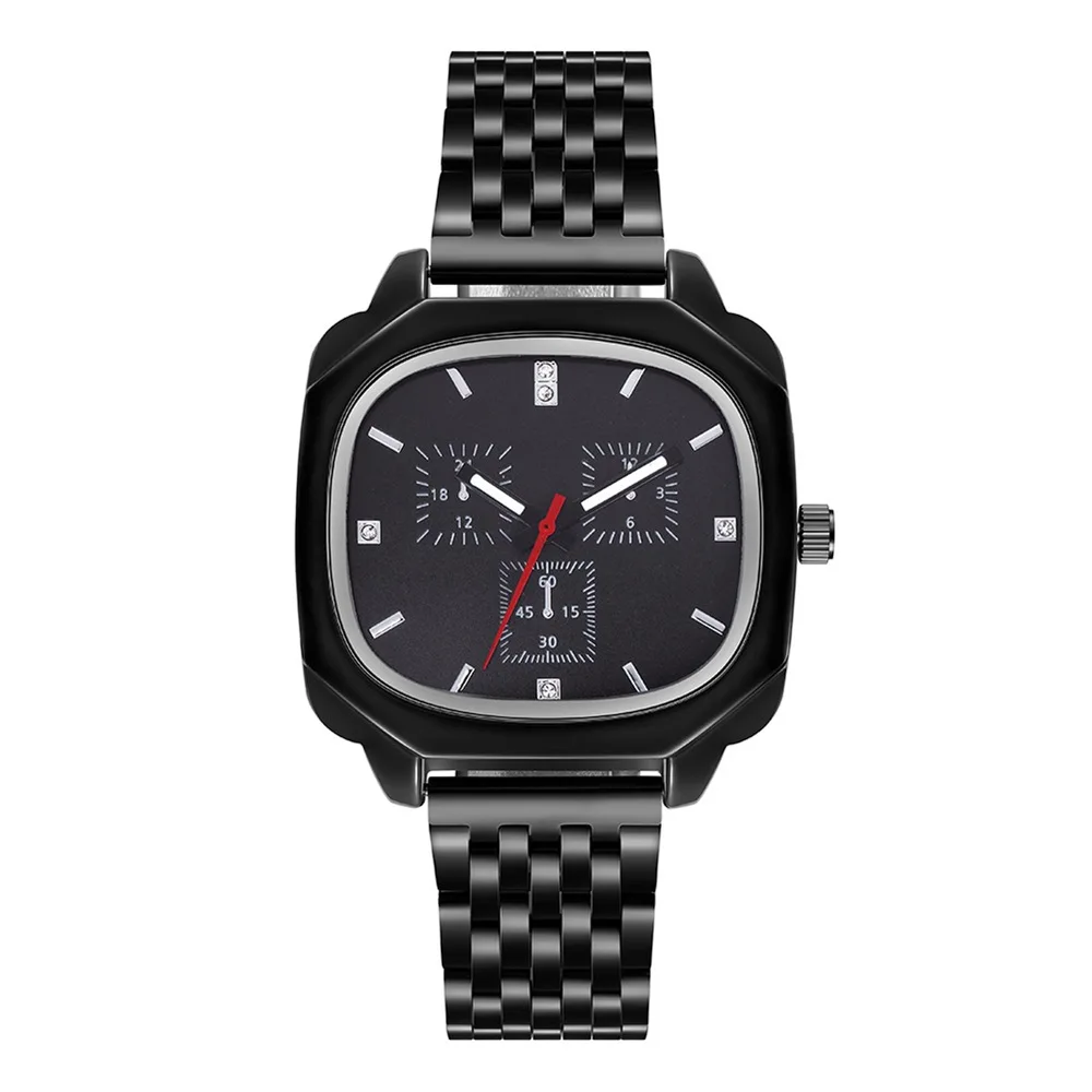 

Квадратные кварцевые часы с ремнем из легированной стали, простые весы, модные большие цифровые часы