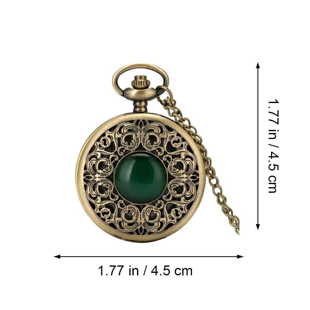 

Vintage Pocket Watch Hollow Design Hanging Embossed Retro Decorative Clamshell Movement Watch Pocket Timepiece Clothing