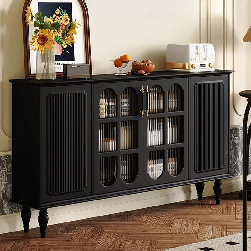 

American Solid Wood Sideboards French Retro Storage Living Room Shelf Cabinet Designer Creative Home Furniture Aparador FYLC