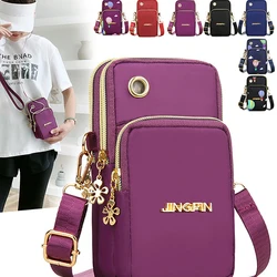 New Balloon Mobile Phone Crossbody Bags for Women Fashion Women Shoulder Bag Cell Phone Pouch with Headphone Plug 3 Layer Wallet