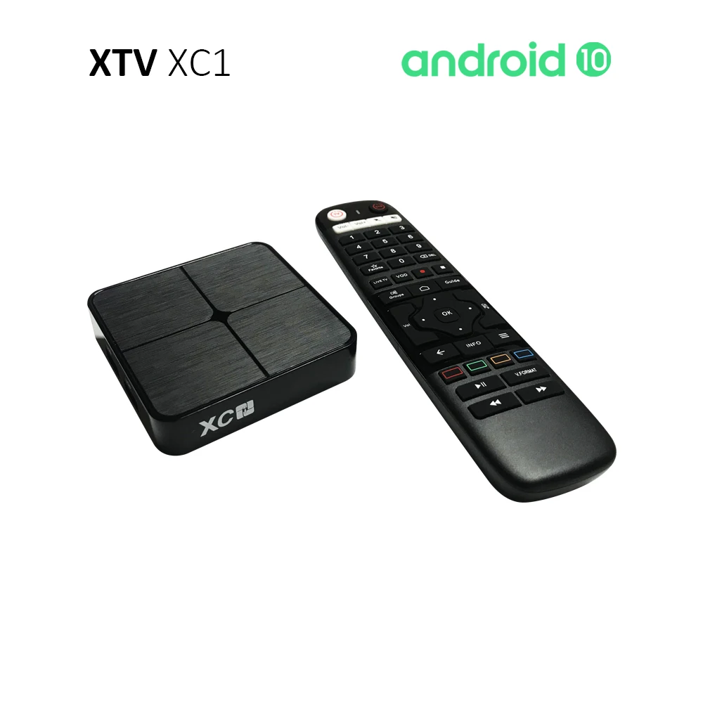 XTV XC1 Android 10 Stalker IP Streaming TV Box يدعم Xtream 4K HEVC H.265 BT5 WiFi5 2G 16G OTT فك التشفير