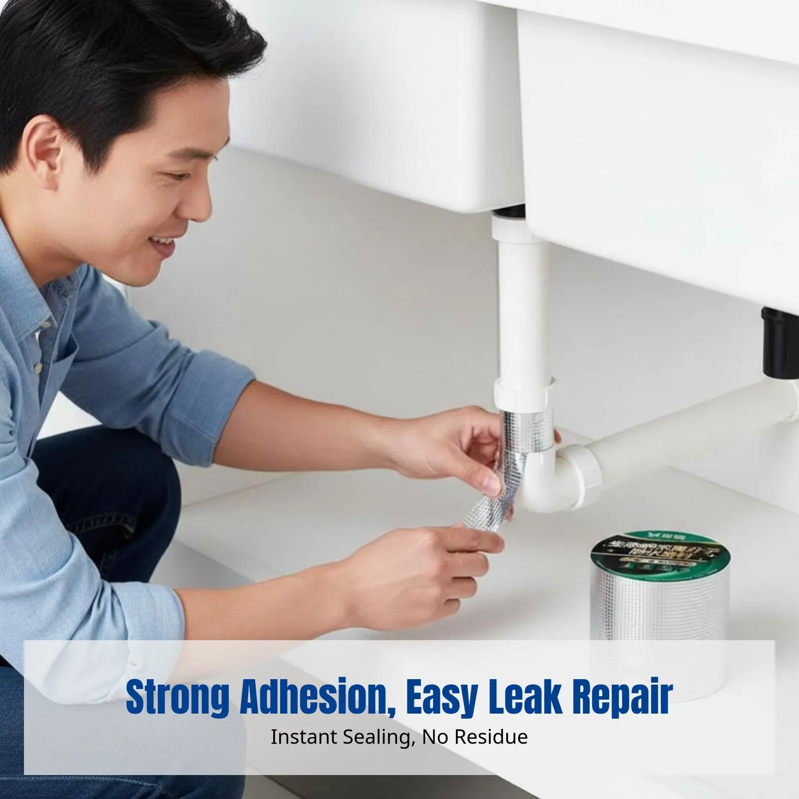 

Butyl Waterproof Repair Tape, Superior Leak Sealing for PVC and PPR