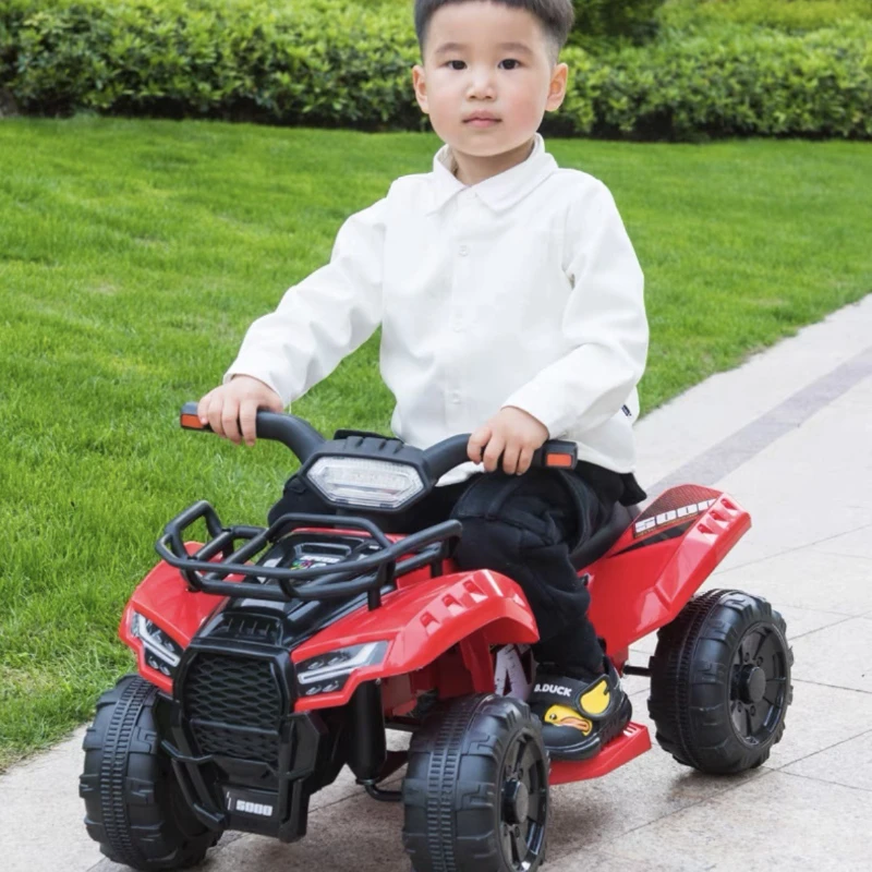 

4Wheel Anti-Tip Beach Buggy Wide Seat Electric Car for 2-6Y Kids Shock Absorption Parental Remote Control Children electric car