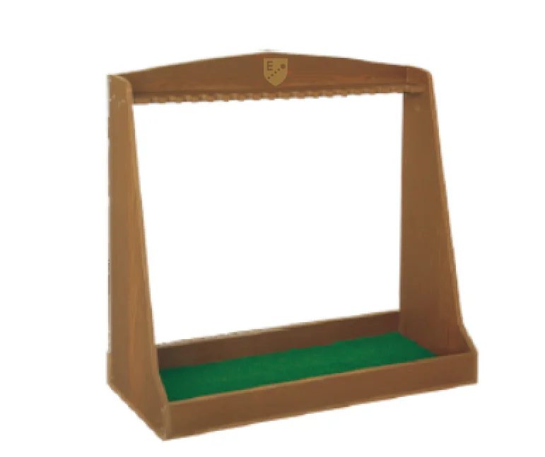 رف عرض تخزين نادي الجولف ذو تأثير خشبي مكون من 18 فتحة نادي الجولف