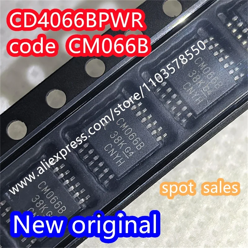 （50PCS） Brand New Original CD4066BPWR CD4066BPW Code CM066B Patch TSSOP14 Analog Switch IC Chip CD4066